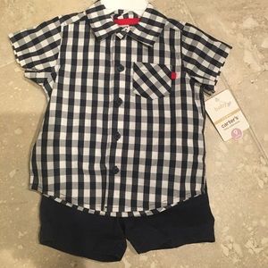Carters short set 9 month